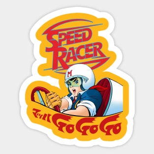 Go Speed Racer Retro Japanese Sticker